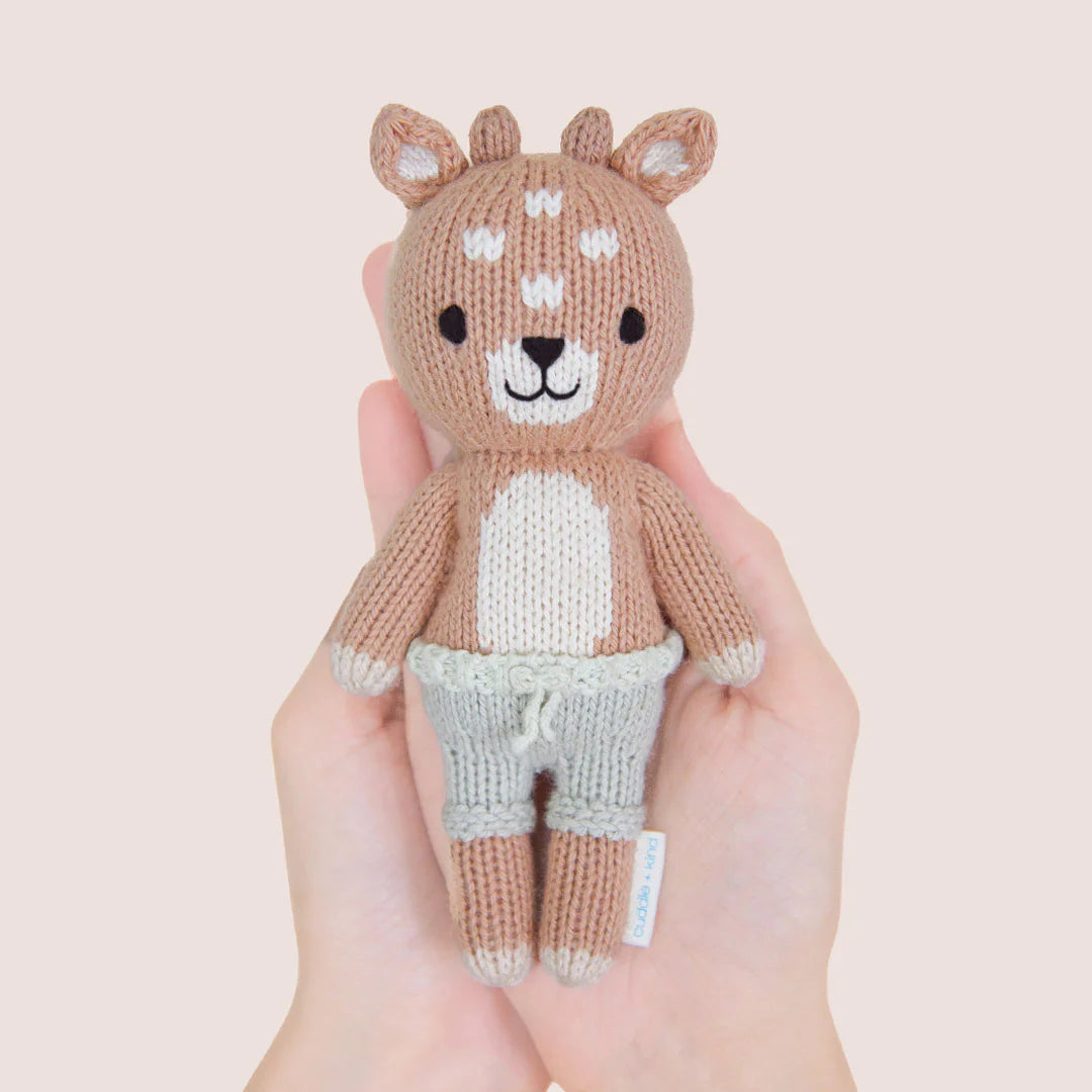 mondocherry - Cuddle & Kind tiny elliot the fawn cotton doll - hold
