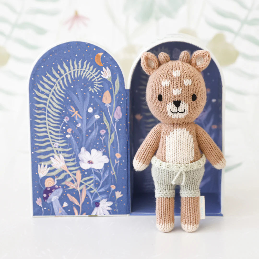 mondocherry - Cuddle & Kind tiny elliot the fawn cotton doll - open