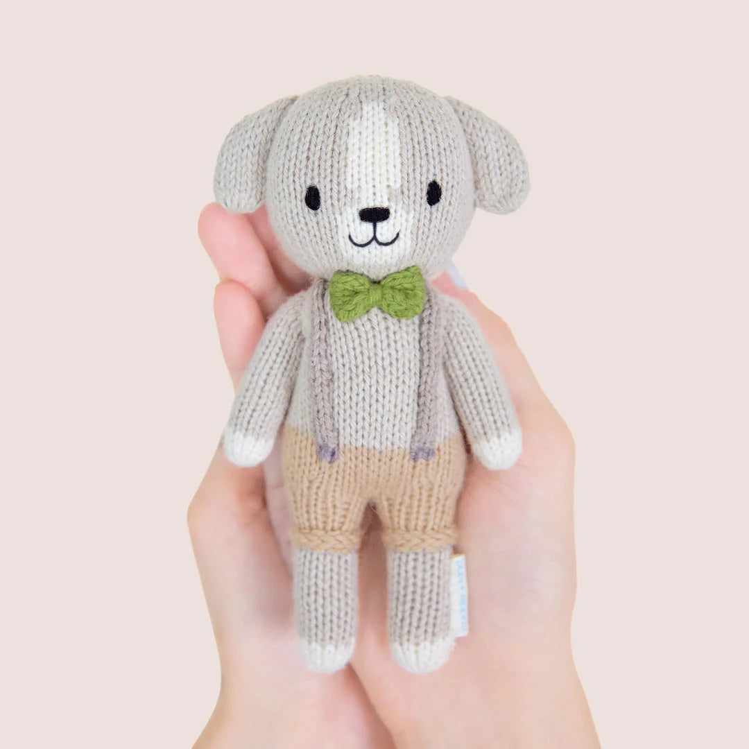 mondocherry - Cuddle & Kind tiny noah the dog cotton doll - hold
