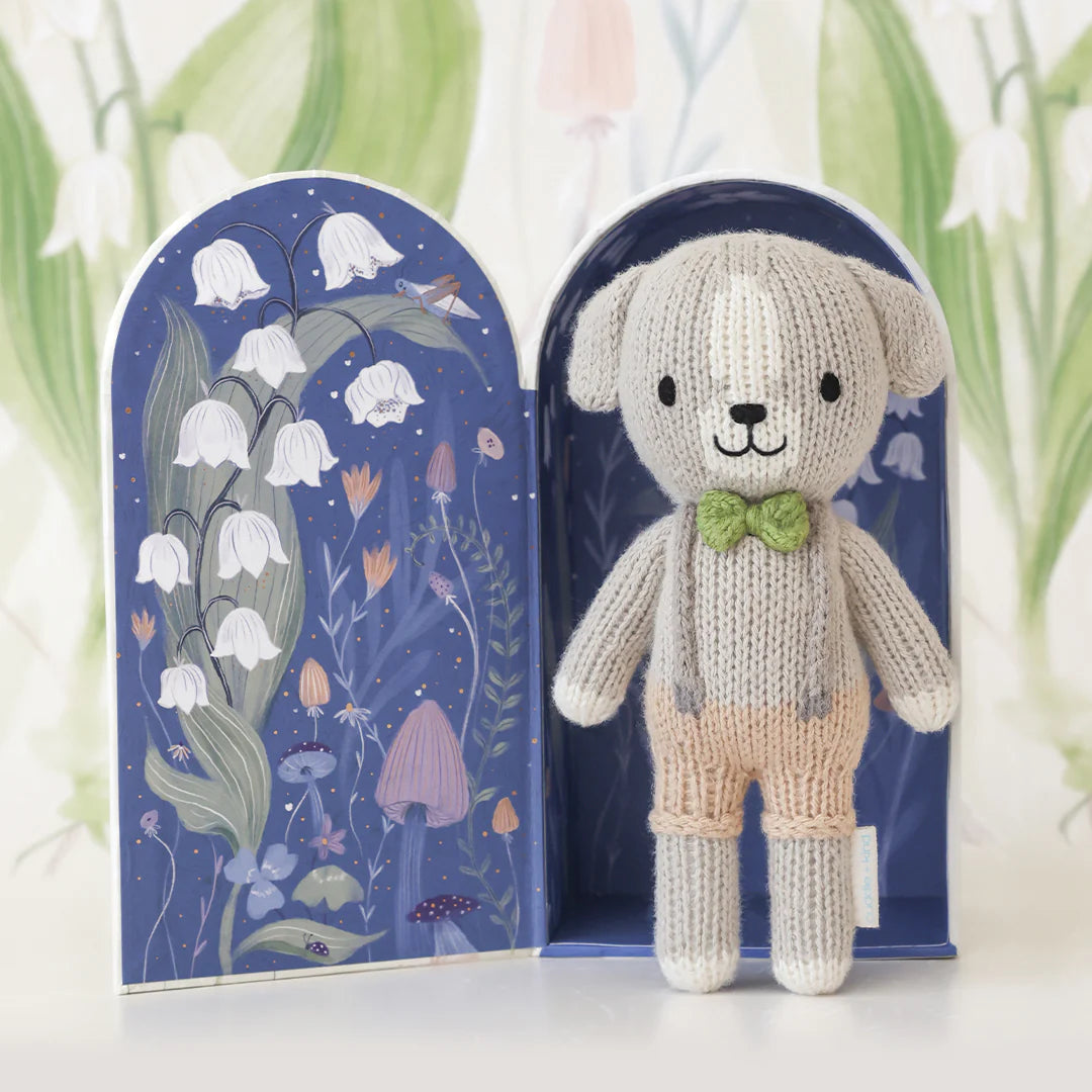 mondocherry - Cuddle & Kind tiny noah the dog cotton doll - open