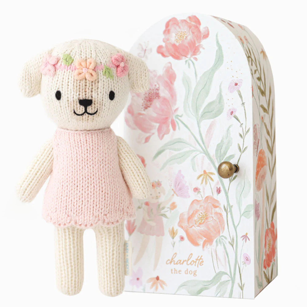 mondocherry - Cuddle & Kind tiny charlotte the dog cotton doll