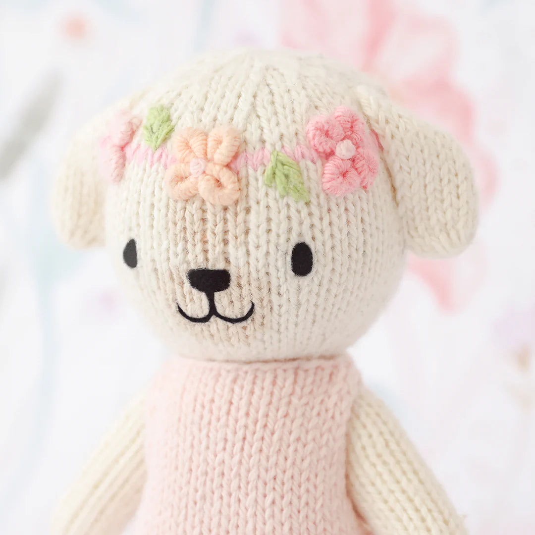 mondocherry - Cuddle & Kind tiny charlotte the dog cotton doll - close