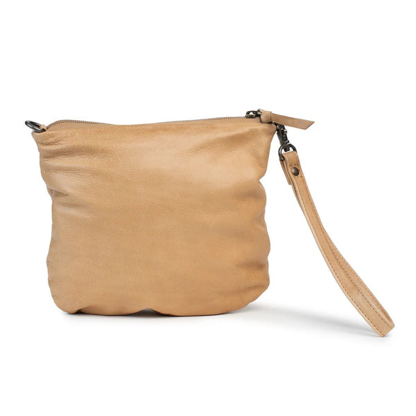 mondocherry - Dusky Robin | castle in the sky leather bag | sand