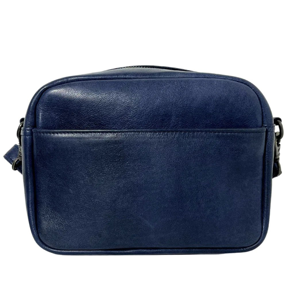 Dusky Robin | head in the clouds leather bag | navy