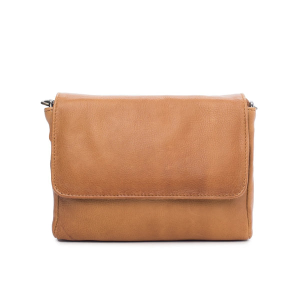 mondocherry - Dusky Robin | sara leather bag | tan