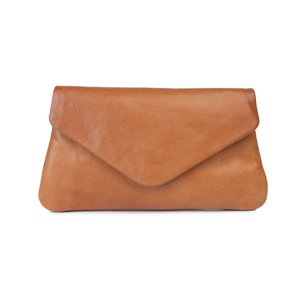 mondocherry - Dusky Robin | quinn leather purse | tan