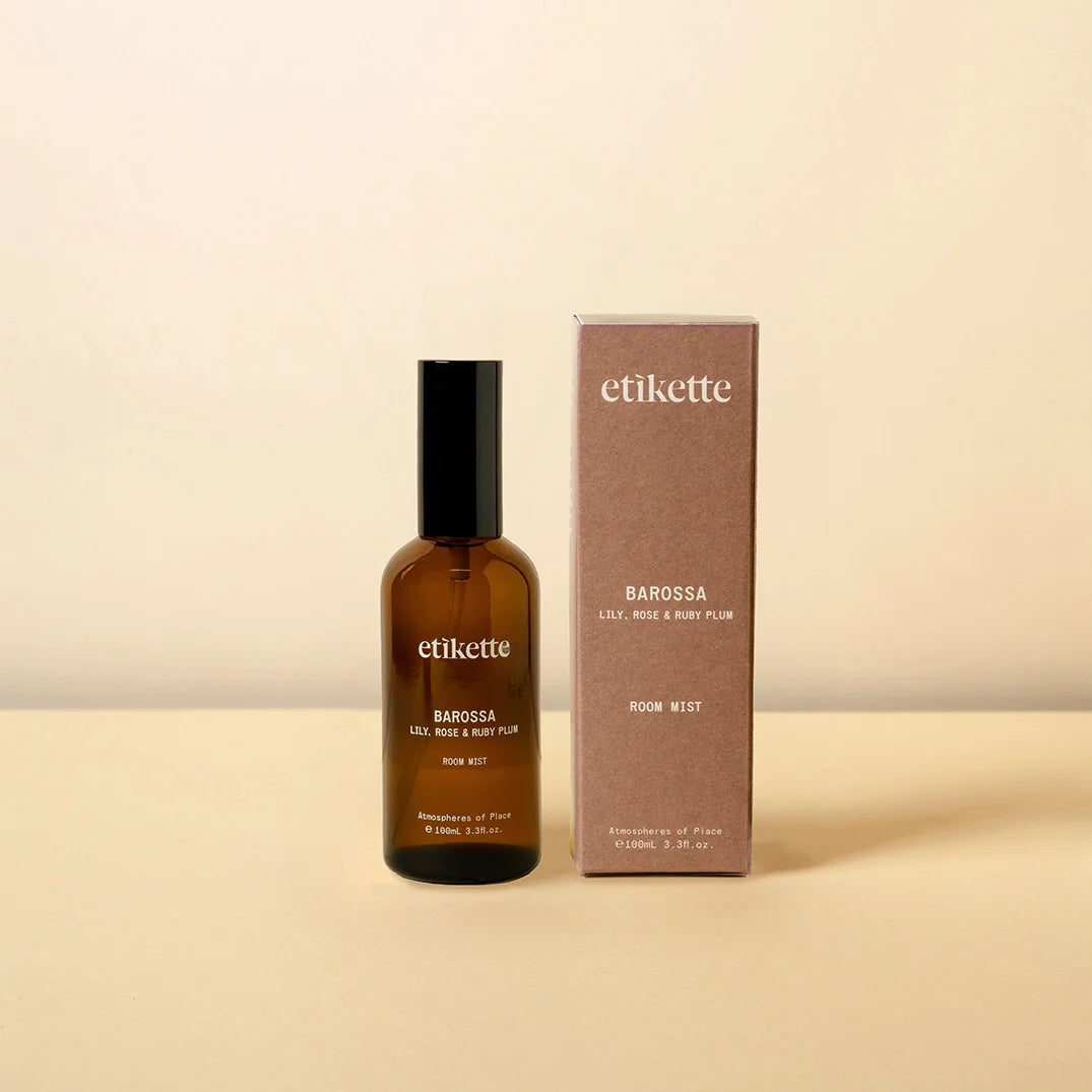 mondocherry - Etikette room mist | barossa in lily, rose & ruby plum