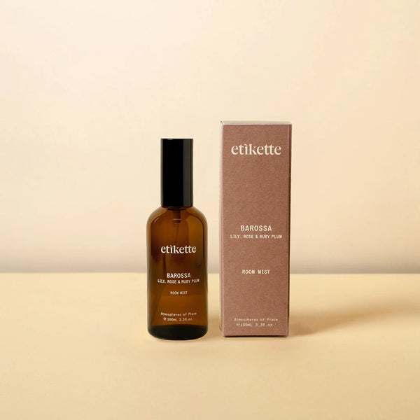 mondocherry - Etikette room mist | barossa in lily, rose & ruby plum