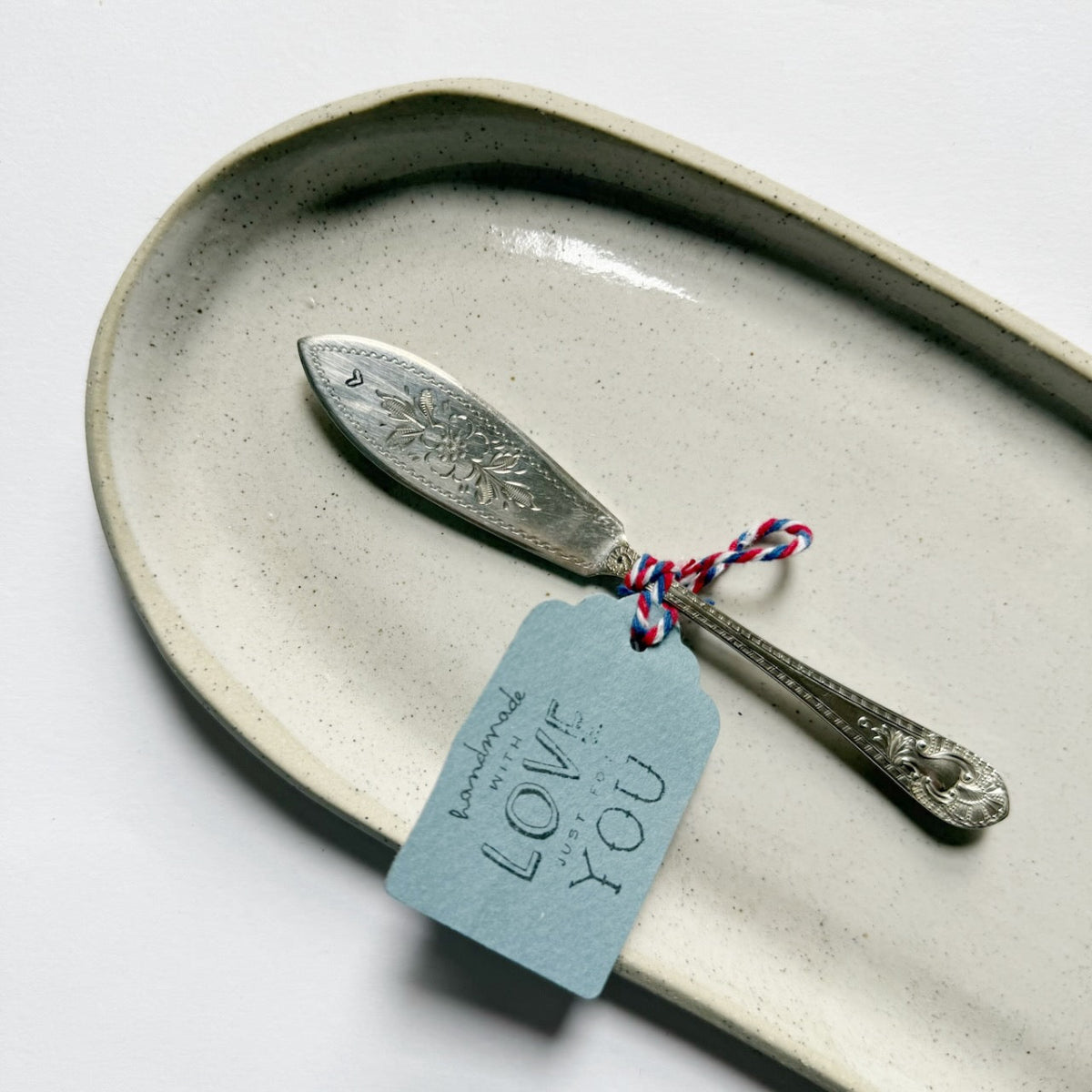 antique silverware pate knife flower heart | mondocherry