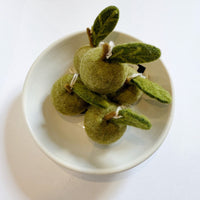 mondocherry - Gry & Sif | felt apple ornament | green - bowl