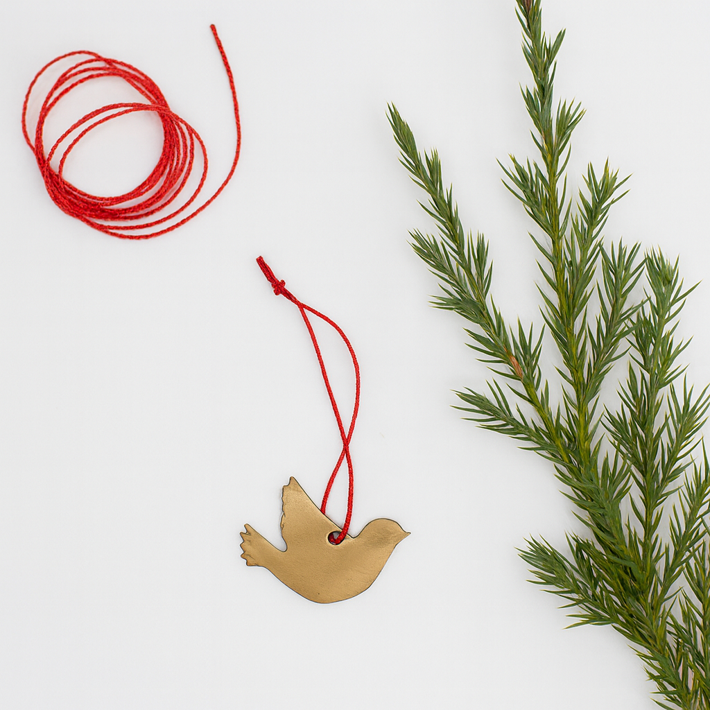 Fog Linen Work | brass bird ornament