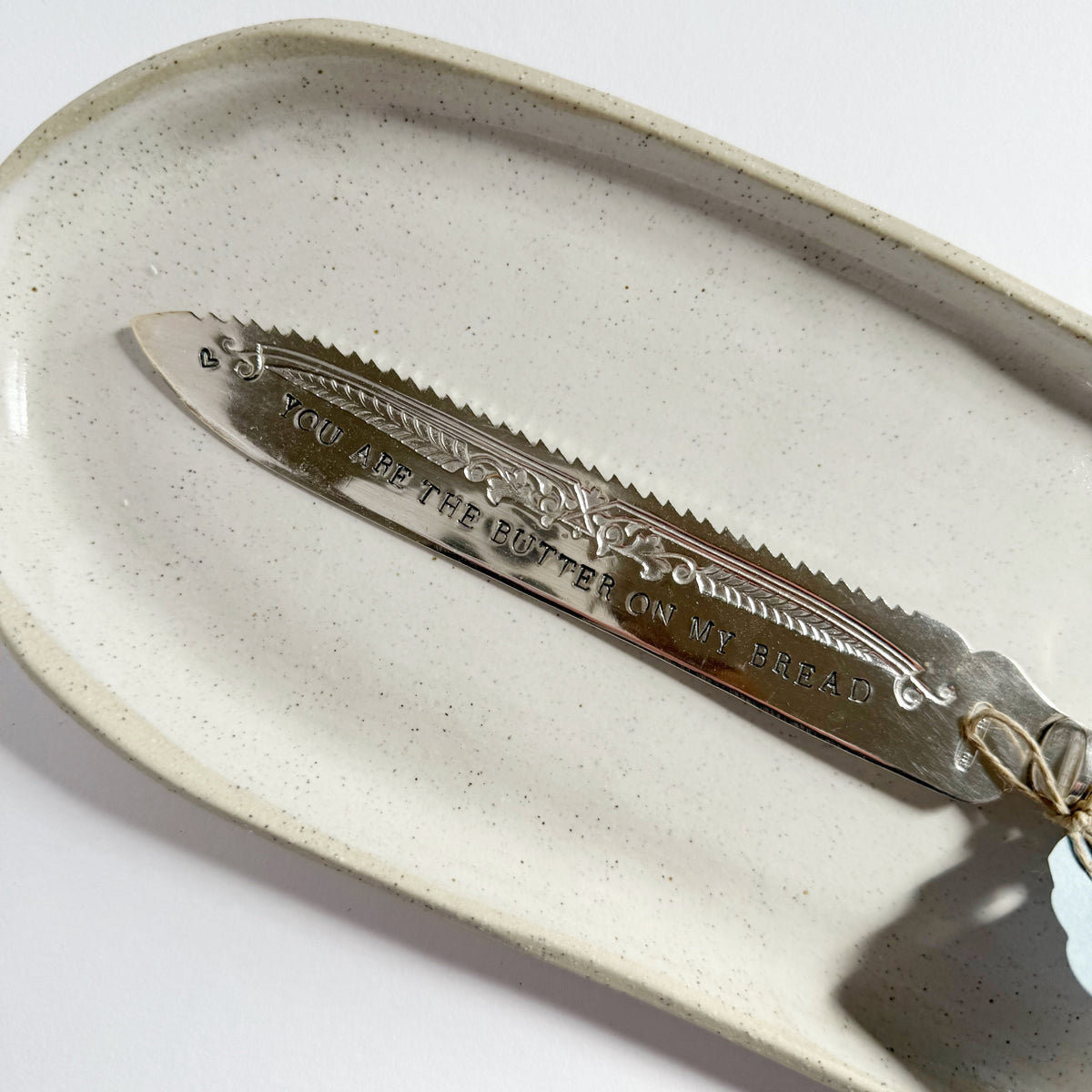 mondocherry - antique silverware bread & butter knife - close