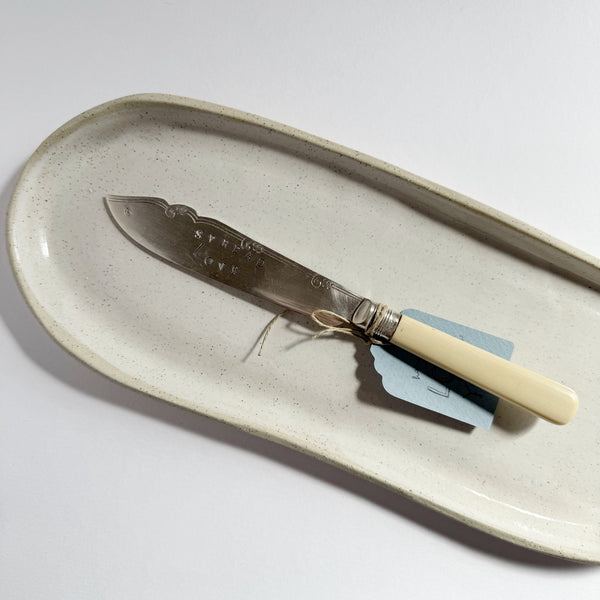 mondocherry - antique silverware butter knife | "spread love"