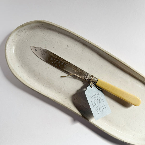 mondocherry - antique silverware butter knife | "spread joy"