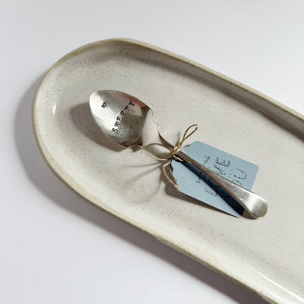 mondocherry - antique silverware little serving spoon | "sweety"