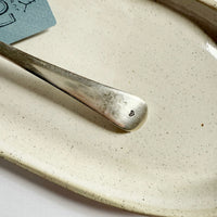 mondocherry - antique silverware serving spoon | "dinner is served" - handle
