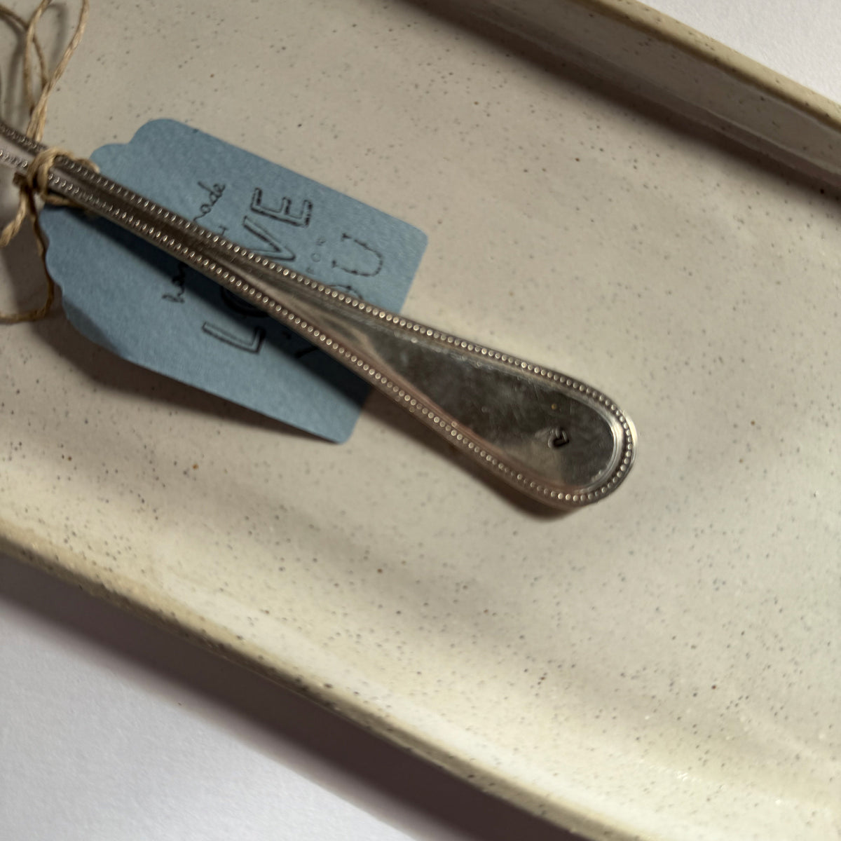mondocherry - antique silverware dessert spoon | "best mum ever" - handle