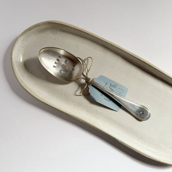 mondocherry - antique silverware dessert spoon | "best mum ever"