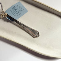 mondocherry - antique silverware dessert spoon | "dream big" - handle