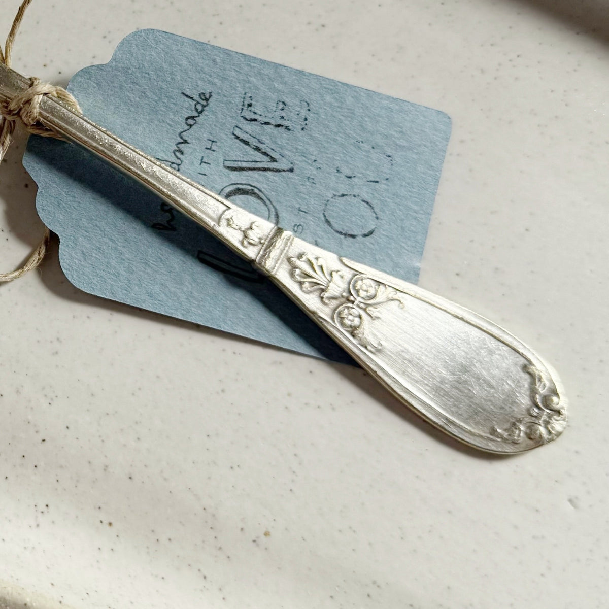 mondocherry - antique silverware tea spoon | "best mum ever" - handle