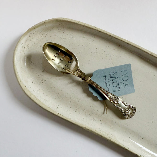 mondocherry - antique silverware tea spoon | "best mum ever"
