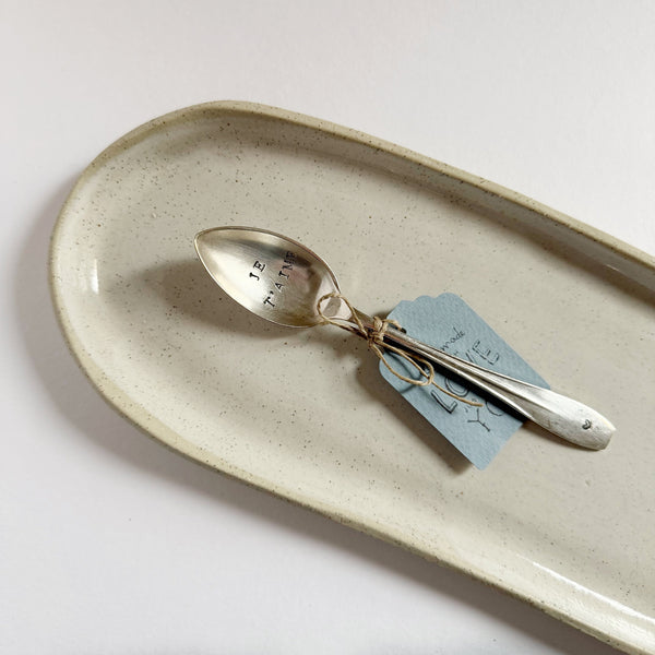 mondocherry - antique silverware teaspoon| "je t'aime"