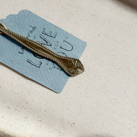 mondocherry - antique silverware tea spoon | "i love you" - handle