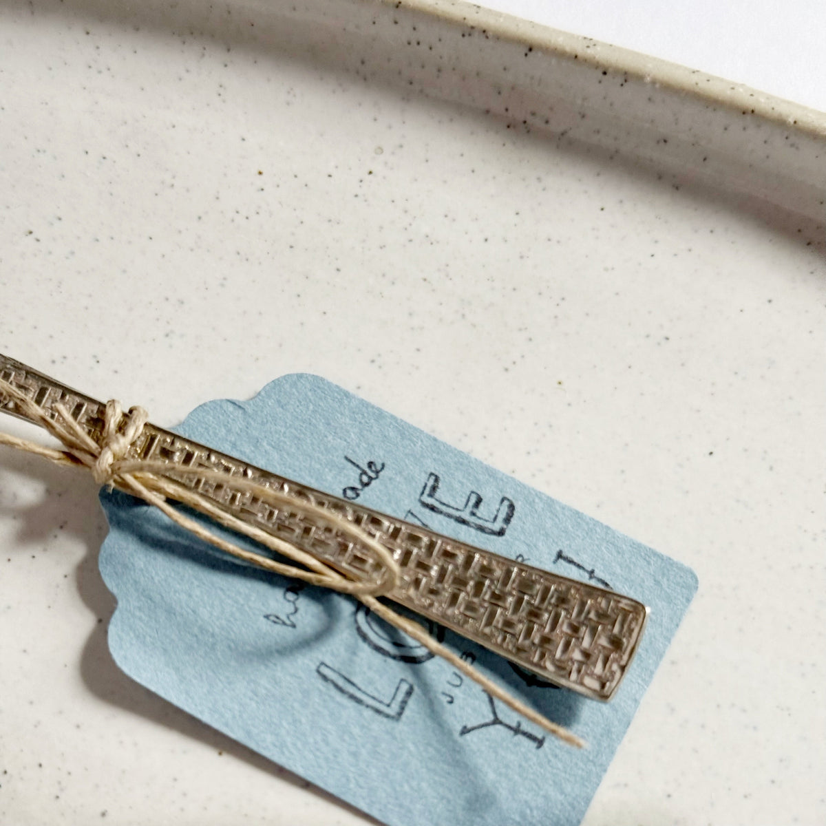 mondocherry - antique silverware tea spoon | "coffee snob" - handle