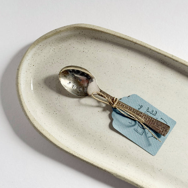 mondocherry - antique silverware tea spoon | "coffee snob"