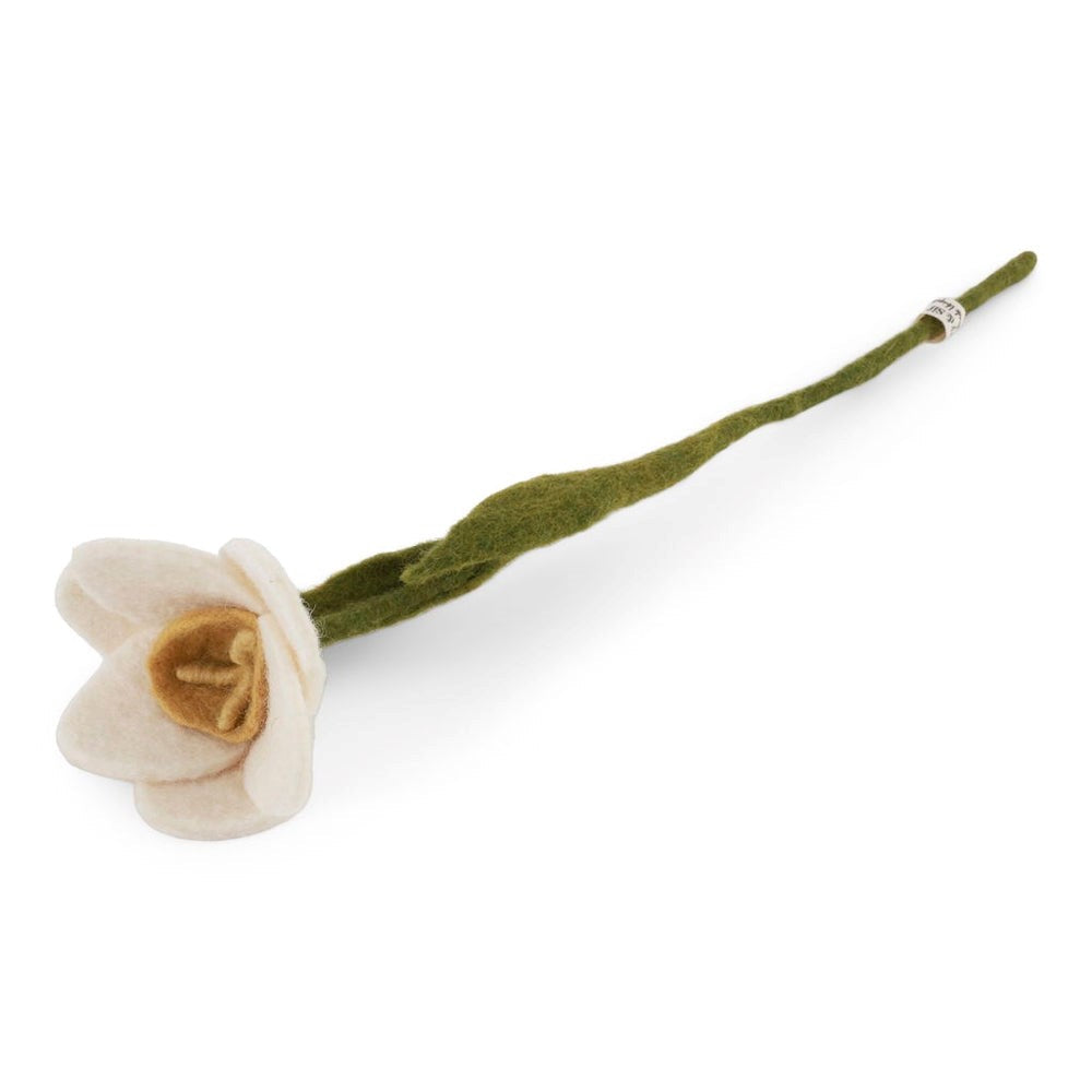 mondocherry - Gry & Sif | daffodil felt flower | white