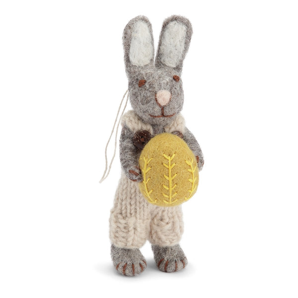 mondocherry - Gry & Sif | grey bunny pants yellow egg | small