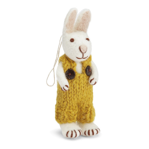 mondocherry - Gry & Sif | white bunny with ochre pants | small