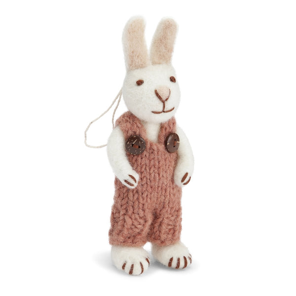 mondocherry - Gry & Sif | white bunny with rose pants | small