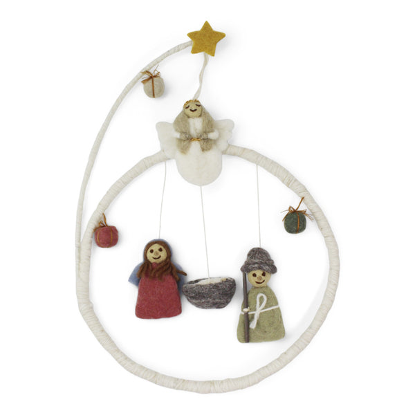 mondocherry Gry & Sif | nativity felted mobile