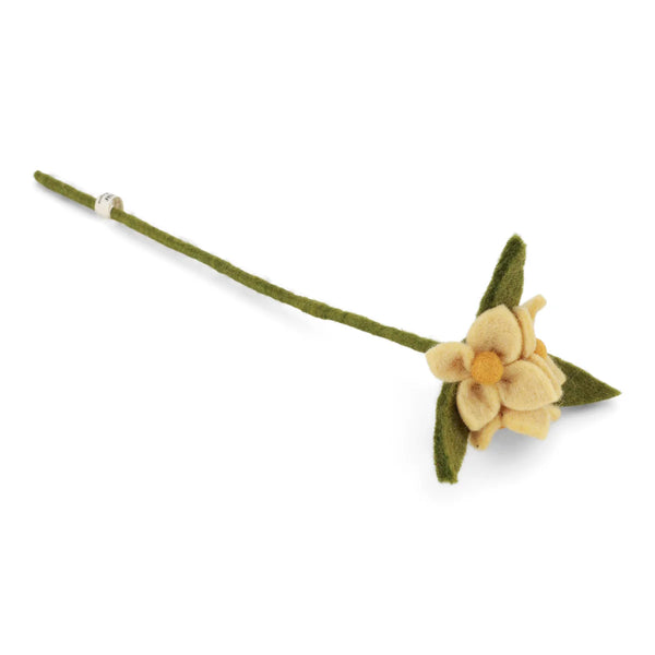 mondocherry - Gry & Sif | felt flowers on branch | light yellow