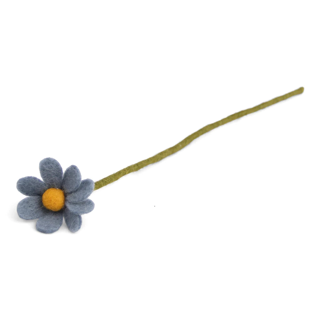 mondocherry Gry & Sif | felt anemone flower | sea blue