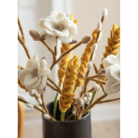 mondocherry - Gry & Sif | felt leaf branch | round - vase