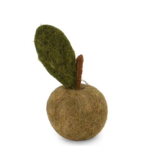 mondocherry - Gry & Sif | felt apple ornament | green