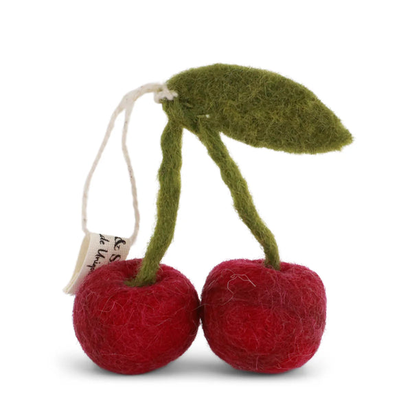 mondocherry - Gry & Sif | felt cherry ornament