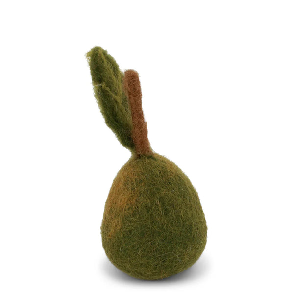 mondocherry - Gry & Sif | felt pear ornament | green