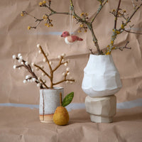 Gry & Sif | felt pear ornament | yellow - display