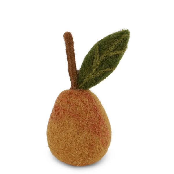 Gry & Sif | felt pear ornament | yellow