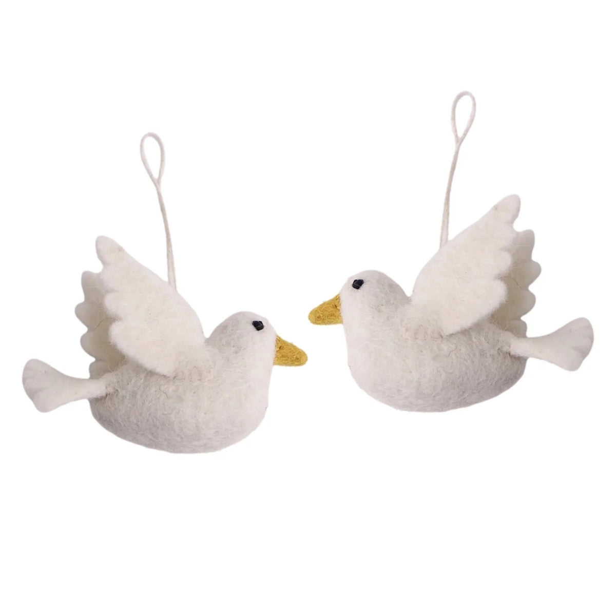 mondocherry - Gry & Sif | felt peace dove ornament (2 pk)