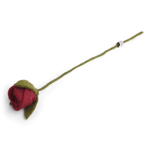 mondocherry - Gry & Sif | felt rose flower | dark red