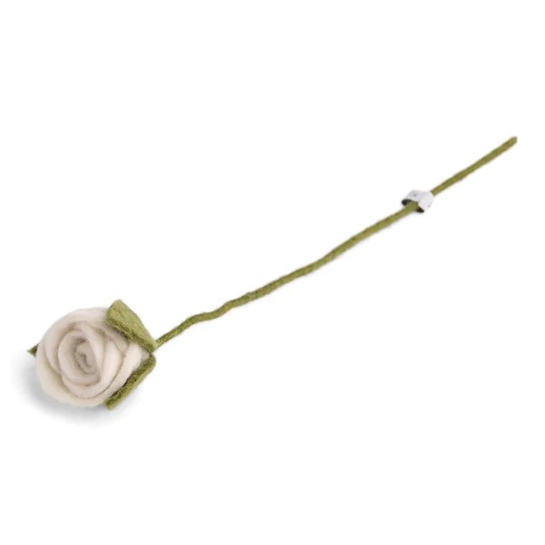 mondocherry - Gry & Sif | felt rose flower | white