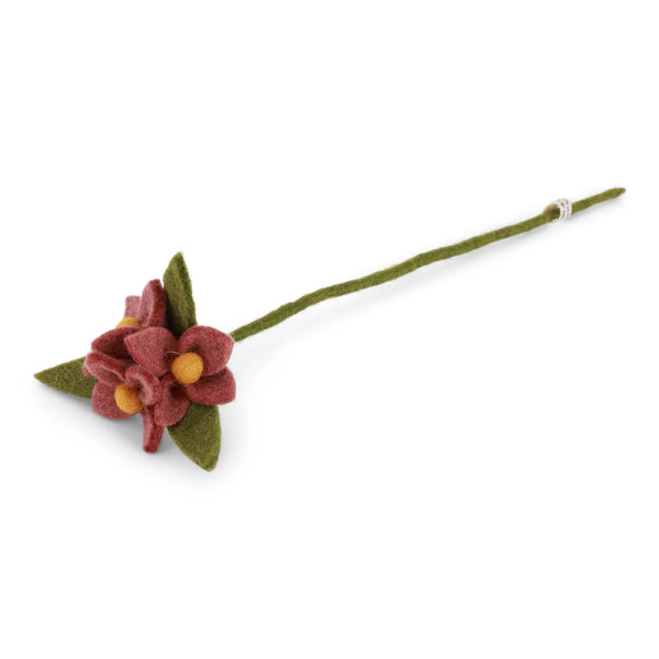 mondocherry - Gry & Sif | felt flowers on branch | rouge