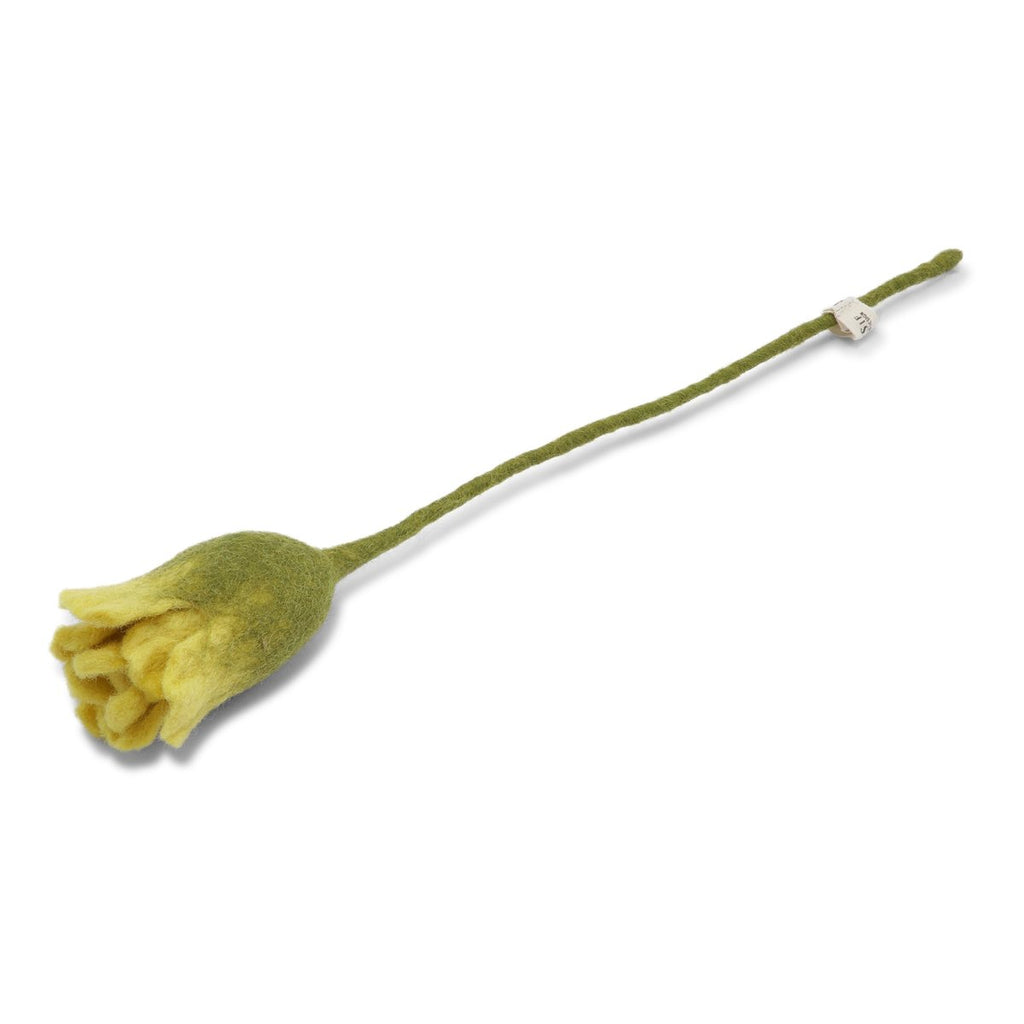 mondocherry - Gry & Sif | felt tulip flower | yellow