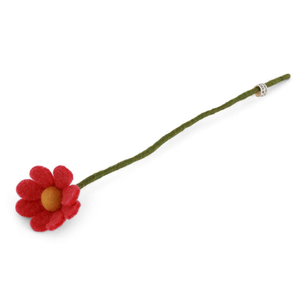 mondocherry Gry & Sif | felt anemone flower | melon