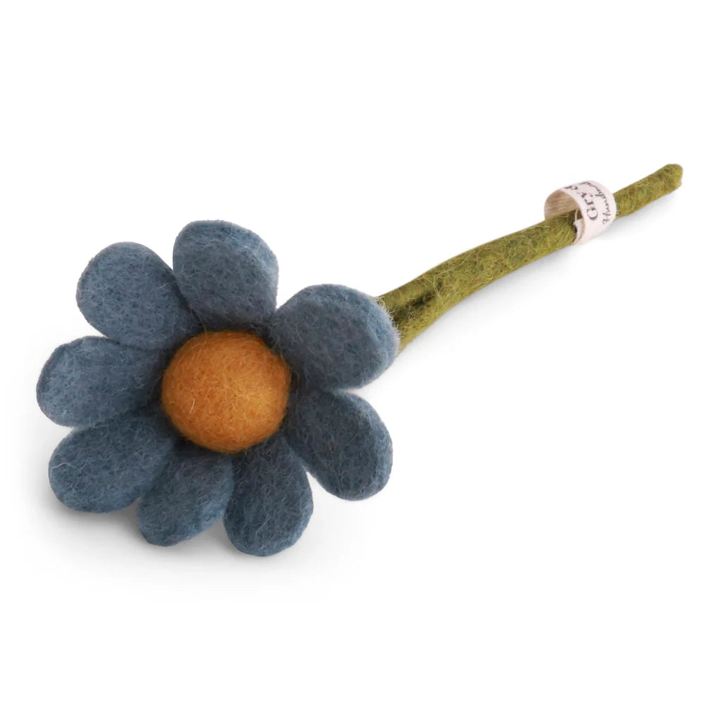 mondocherry Gry & Sif | felt anemone flower | small | sea blue