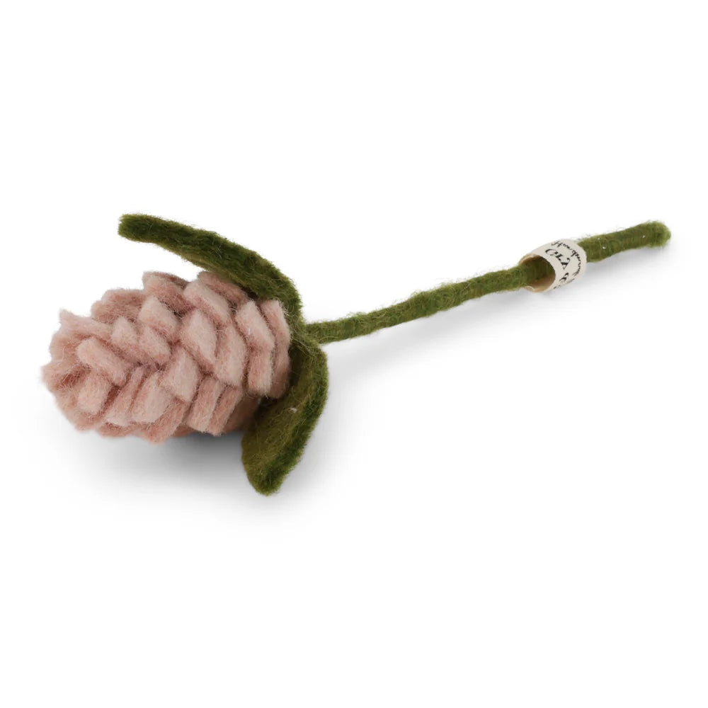 mondocherry - Gry & Sif | felt artichoke flower | dusty rose